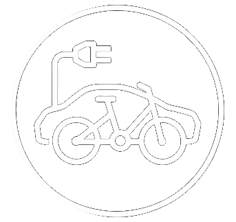 fietsen en autos opladen